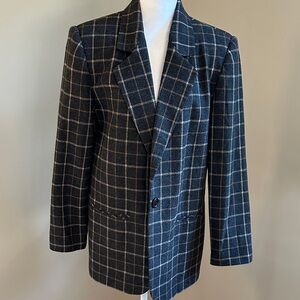 *Vintage* Courtenay Classic Checkered Blazer, Sz 10